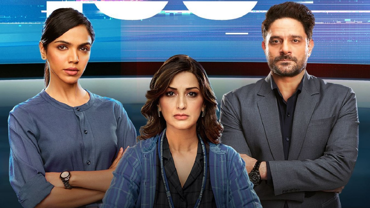 The Broken News' season 2 teaser: Sonali Bendre locks horns with Jaideep  Ahlawat in this riveting drama - Times of India