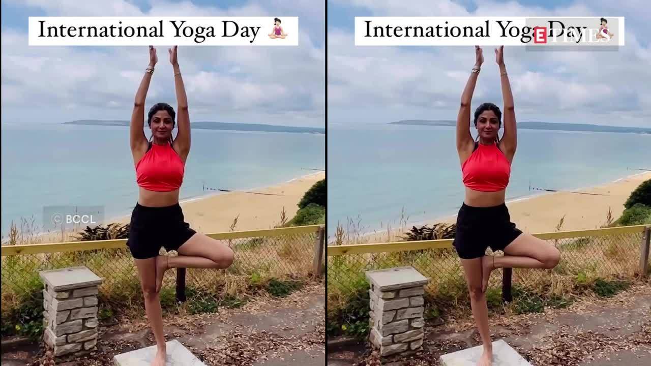 On International Yoga Day Shilpa Shetty speaks about importance of Yoga shares video