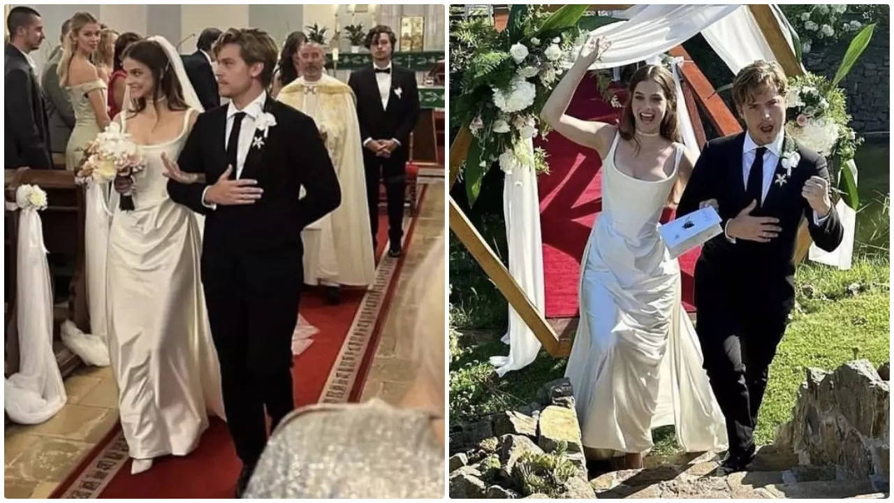 Dylan Sprouse and Barbara Palvin wed in secret ceremony in Hungary - Pics  Inside | English Movie News - Times of India