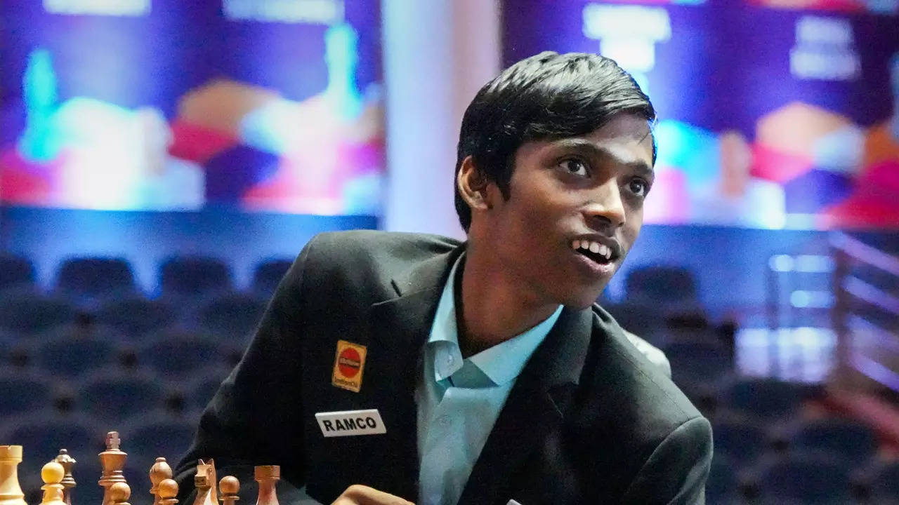 Kolkata, India. 06th Sep, 2023. Indian International chess player  Rameshbabu Praggnanandhaa seen playing in the fifth edition of the Tata  Steel Chess India tournament 2023 at Bhasa Bhavan. (Photo by Dipayan  Bose/SOPA