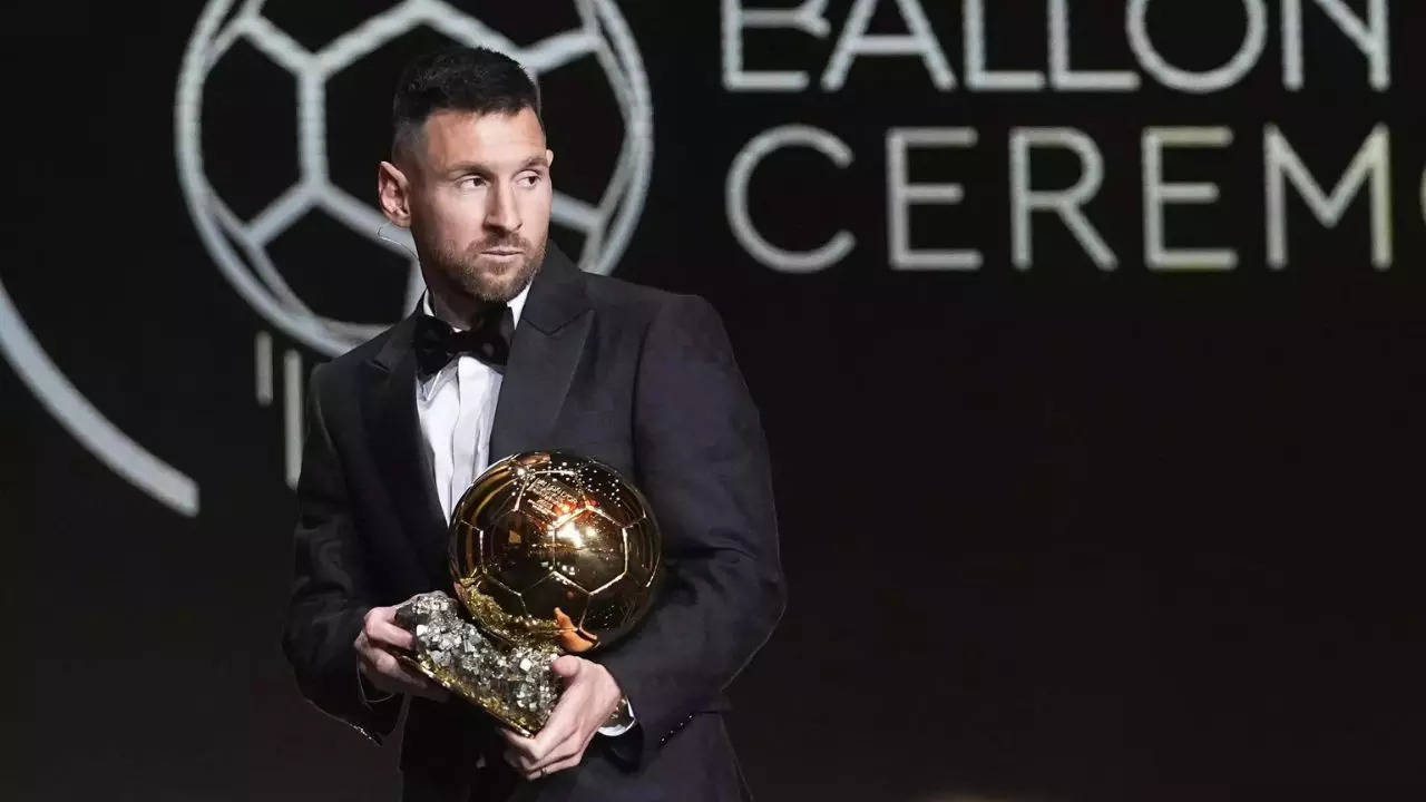 Lionel Messi's 8th Ballon D'Or trophy celebrated by Inter Miami in  exhibition