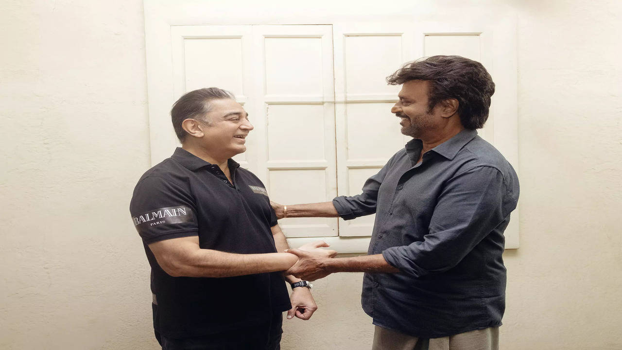 After 21 years Rajinikanth and Kamal Haasan shoot side by side Tamil Movie News Times of India