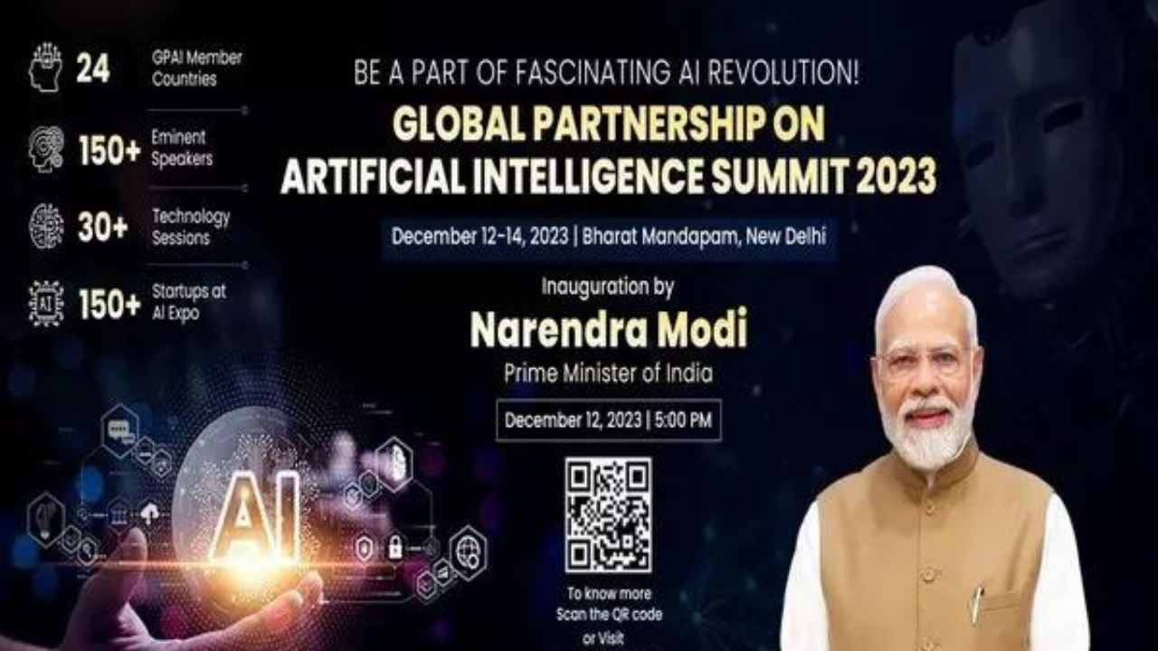 PM Narendra Modi to inaugurate GPAI Summit 2023 to propel AI innovation  today | India News - Times of India