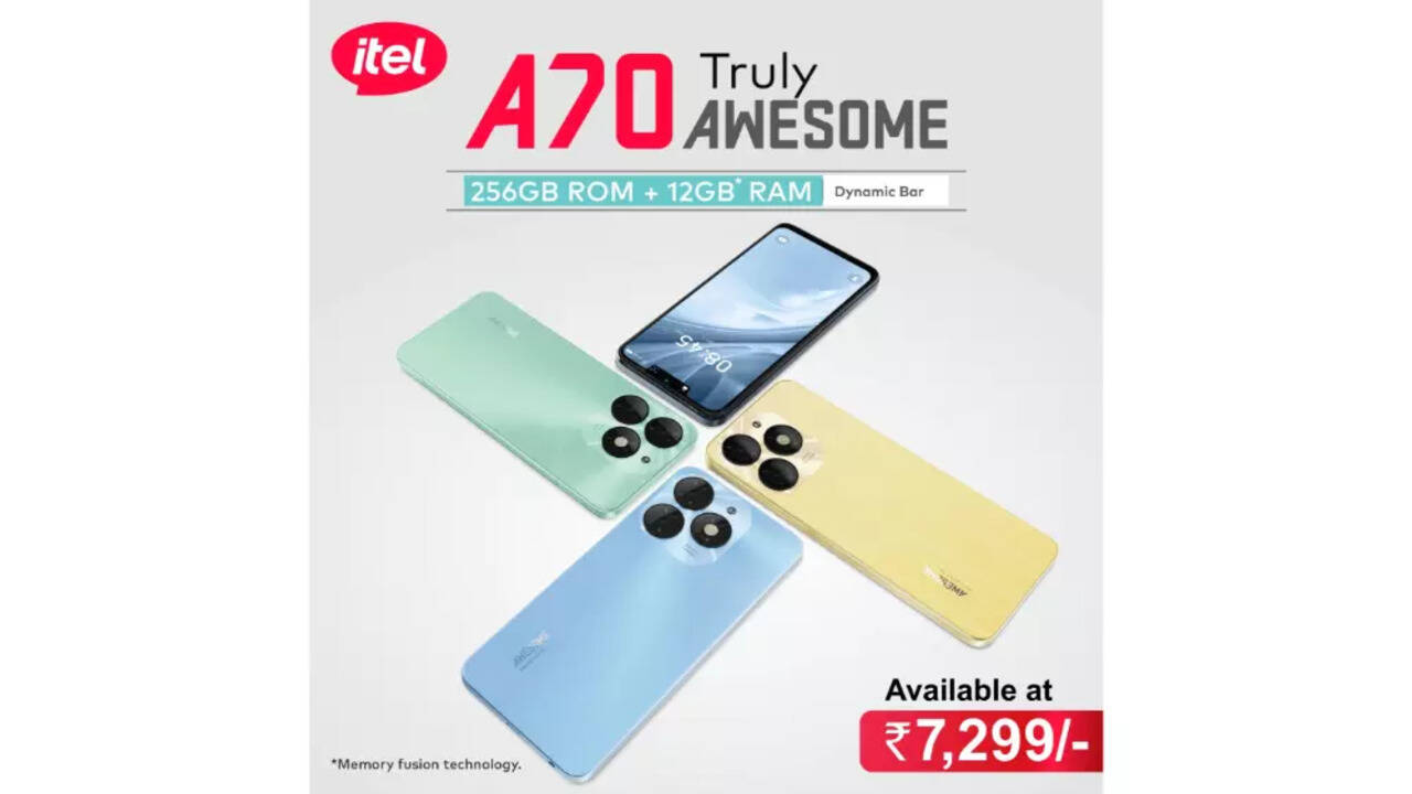 Itel A70: Itel A70 with up to 12GB RAM, 256GB storage launched at 