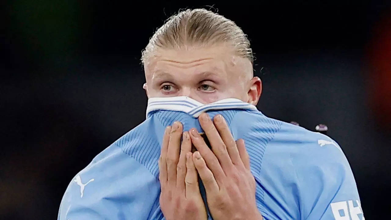 Watch - Erling Haaland frustration spills over after bad day at the office  | Football News - Times of India