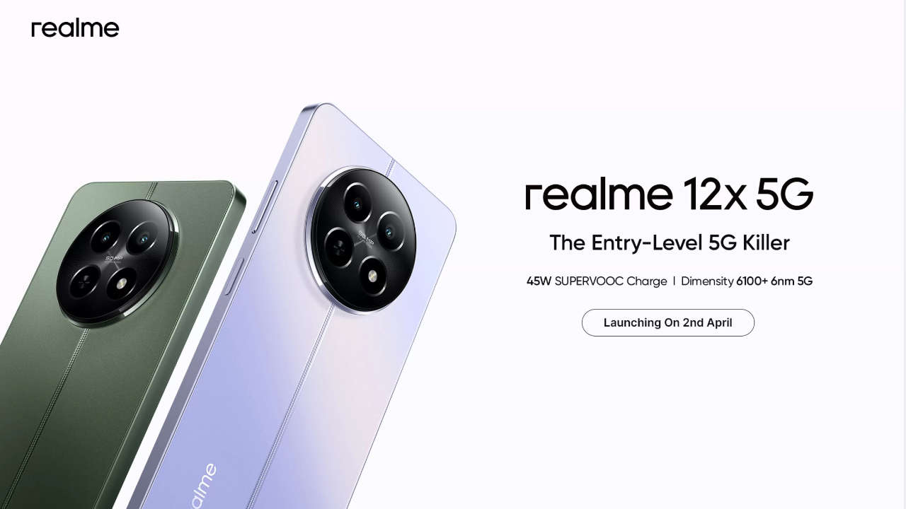 Realme 12X 5G to be first-ever phone under Rs 12,000 to support 45W fast  charging - Times of India