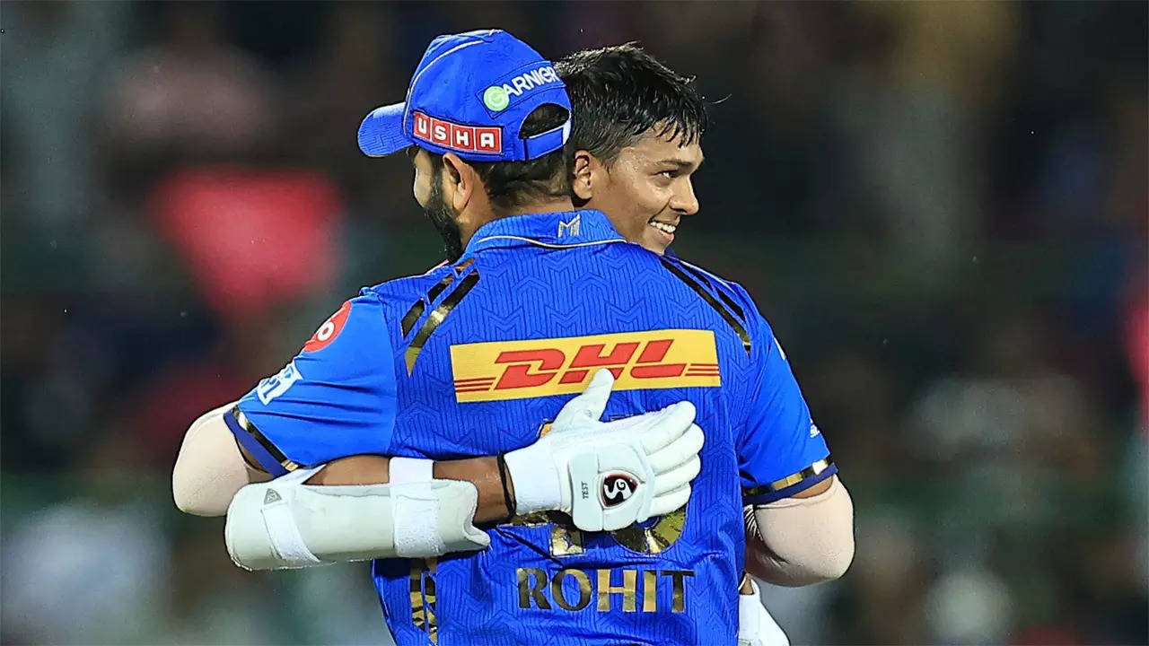 Yashasvi Jaiswal's Century Inspires Rajasthan Royals to Victory, Hugs Rohit Sharma