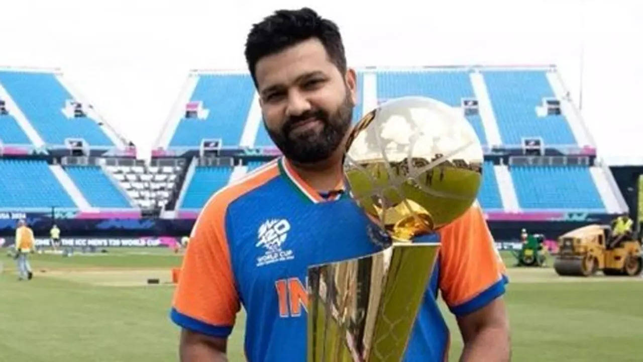 Rohit Sharma's Playful Encounter with the NBA Trophy