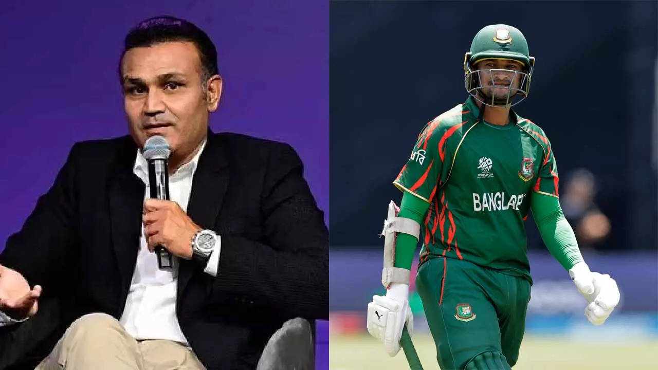 Sehwag Slams Shakib's Batting Approach in Bangladesh's T20 World Cup Loss