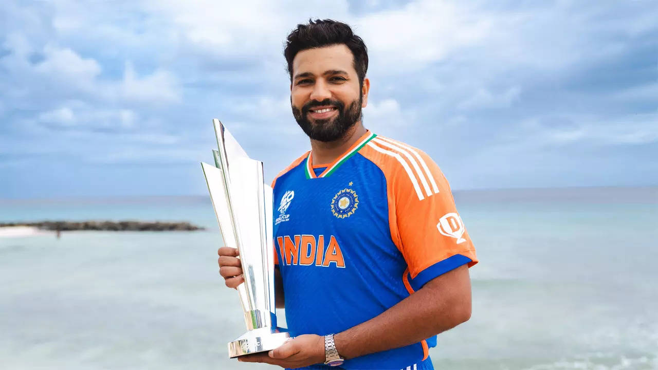 Rohit Sharma Celebrates India's T20 World Cup Triumph on Barbados Beach