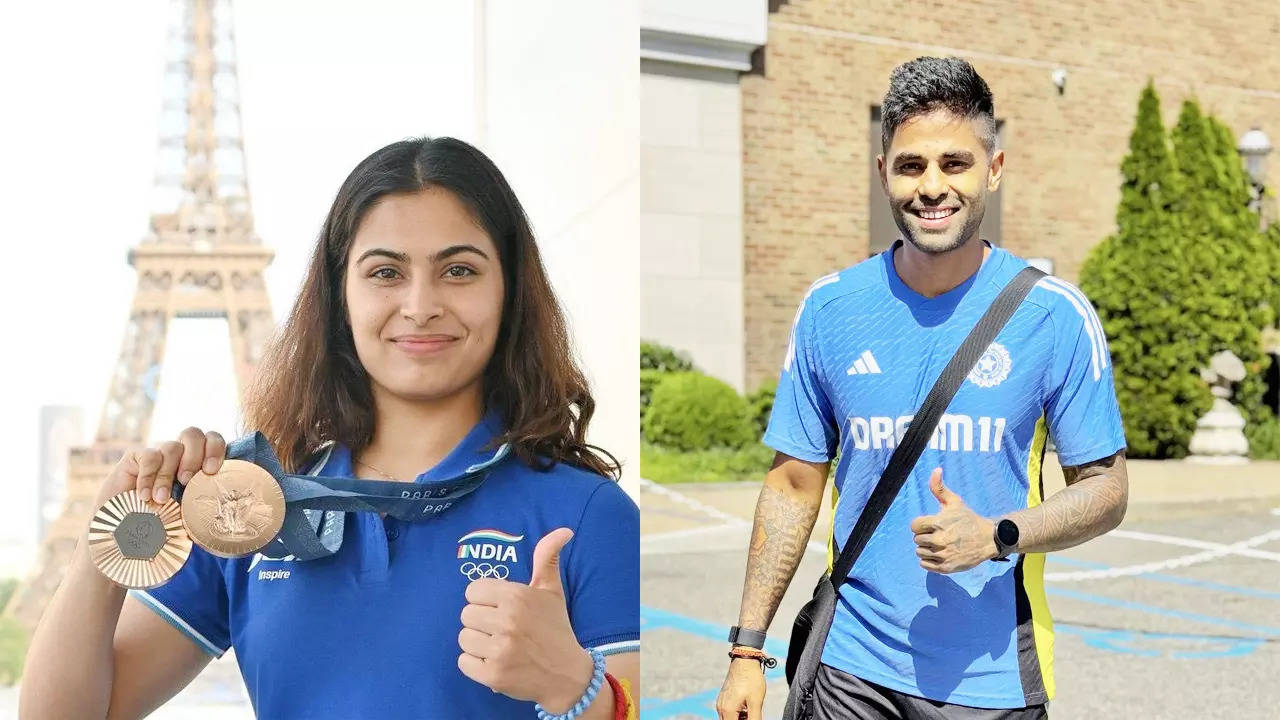 Manu Bhaker and Suryakumar Yadav Swap Sports Roles in Playful Social Media Moment