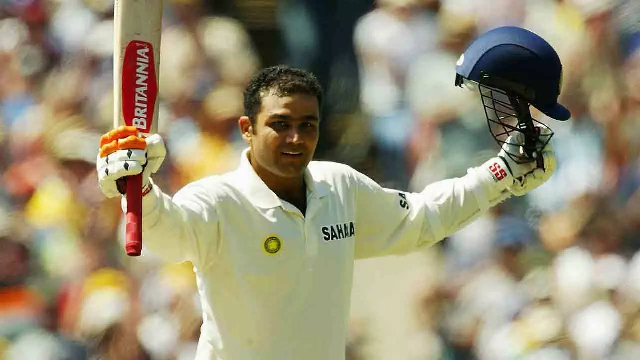 Sehwag's 195-Run Onslaught Lights Up MCG