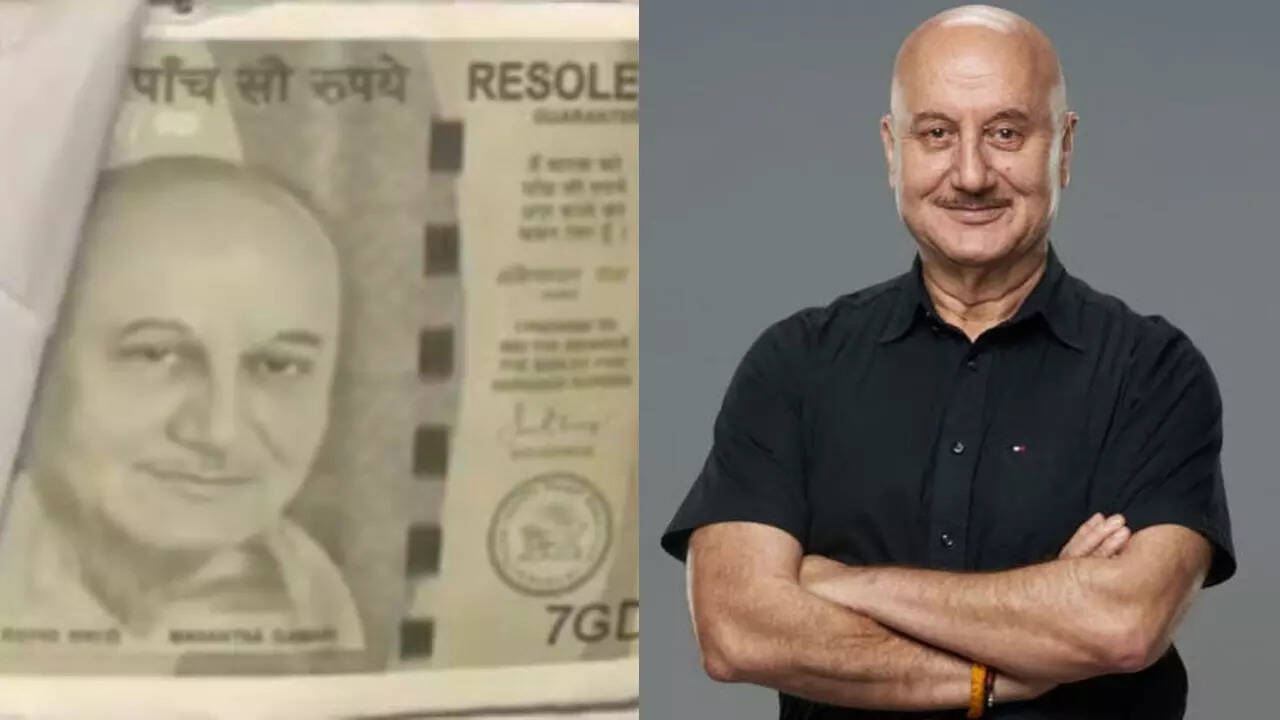 Fake currency notes with Anupam Kher's picture instead of Mahatma