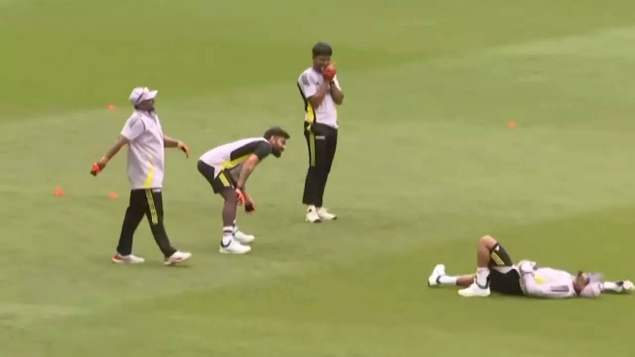 Sarfaraz Khan's Hilarious Catch Lights Up India's Perth Training