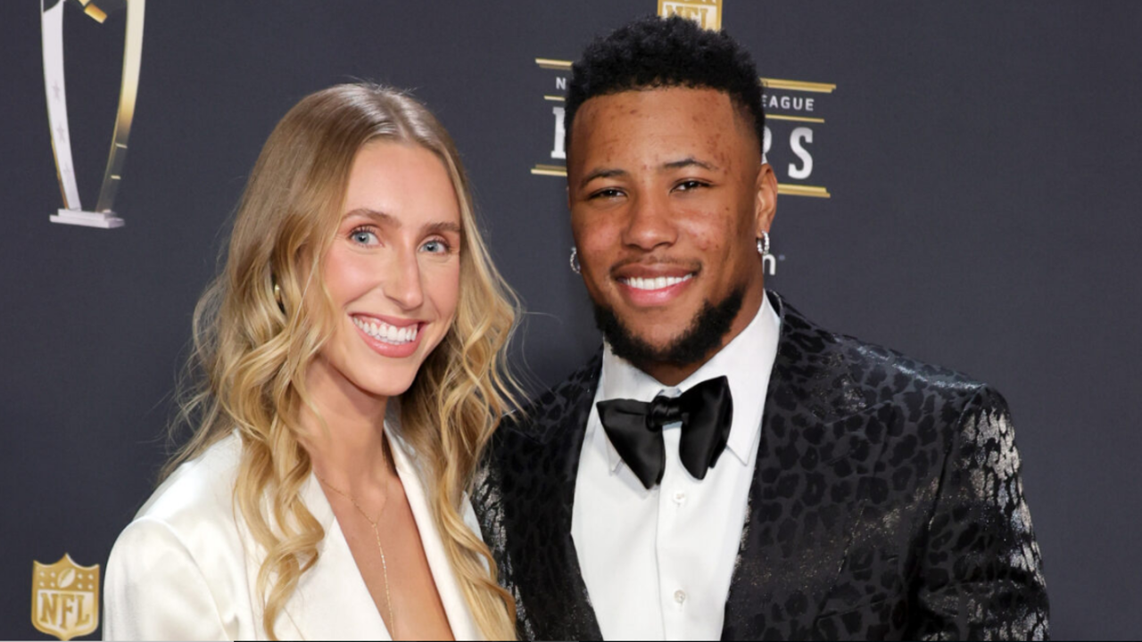 Saquon Barkley: “I ain't saying she a gold digger”: Saquon Barkley's Fiancée Anna Congdon Faces Backlash as Old Tweets Resurface—Internet Reacts to Racial Slurs | NFL News - The Times of India