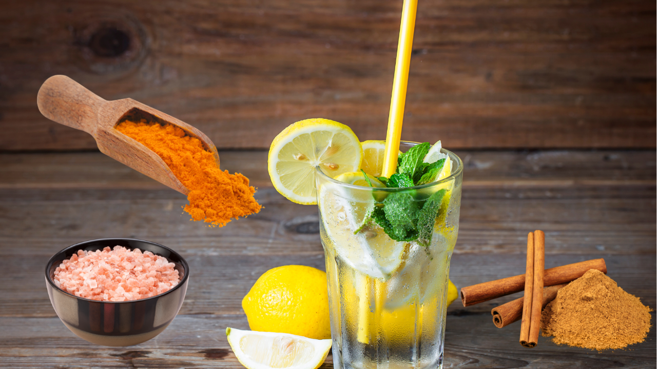 How to Make Hot Lemon Water with Turmeric