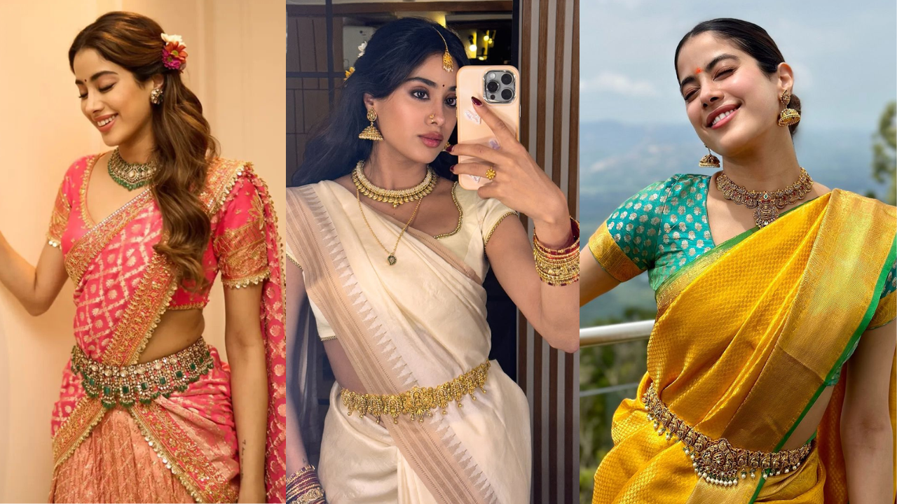 Janhvi Kapoor: 5 South Indian looks approved by national crush Janhvi Kapoor