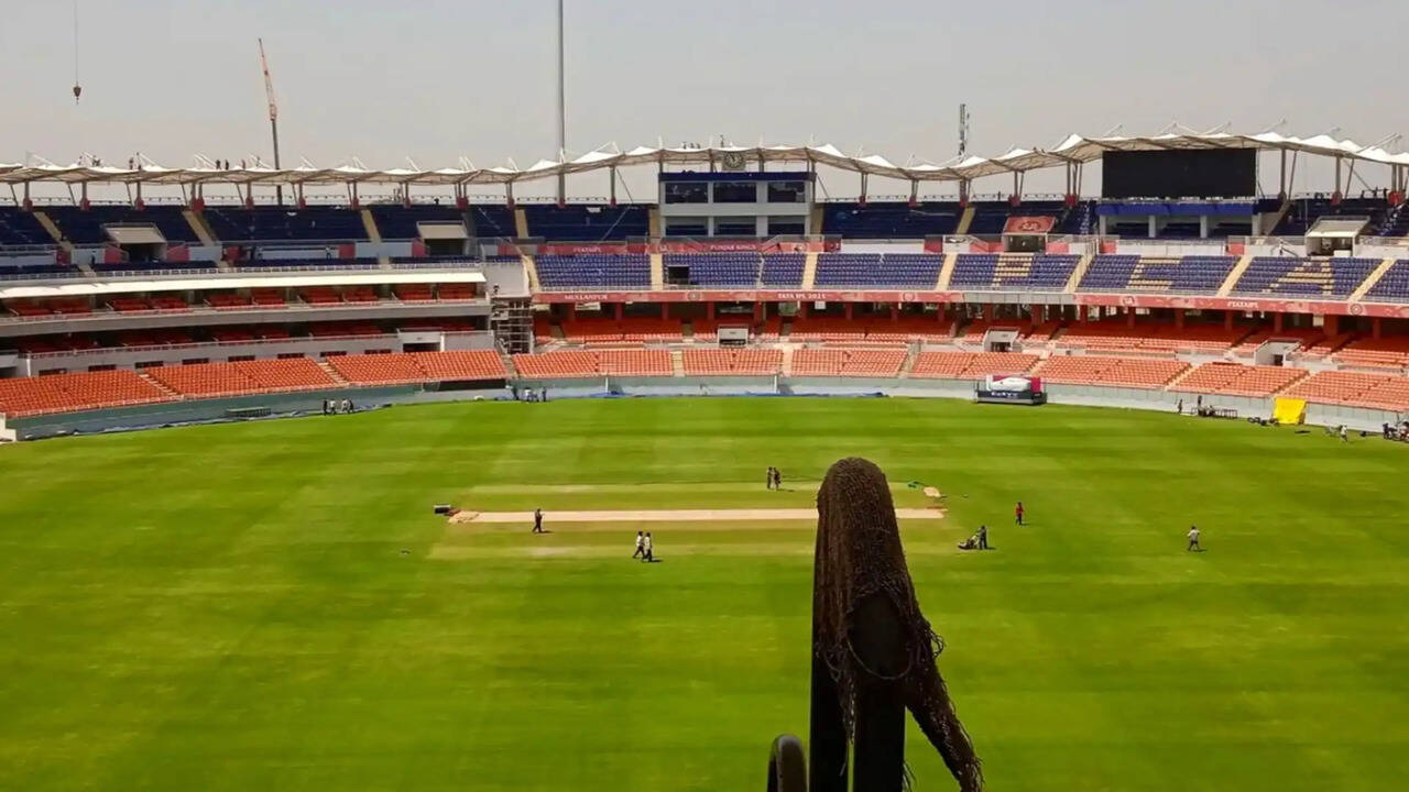 Mullanpur stadium ready for its first international matches despite rain concerns | Cricket News - The Times of India
