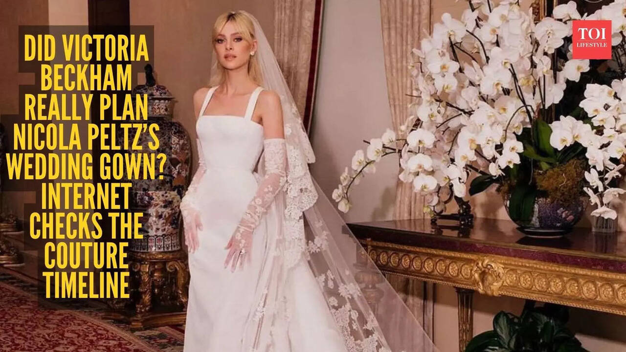 Bridal drama in Beckham land: Was Victoria ever meant to design Nicola  Peltz's wedding dress? Fashion fans investigate - The Times of India