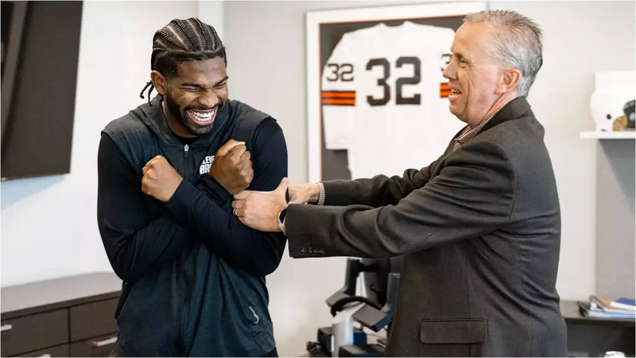 We tried to draft your...": Browns coach Todd Monken opens tenure with first, viral moment with Shedeur Sanders over their draft history | NFL News - The Times of India