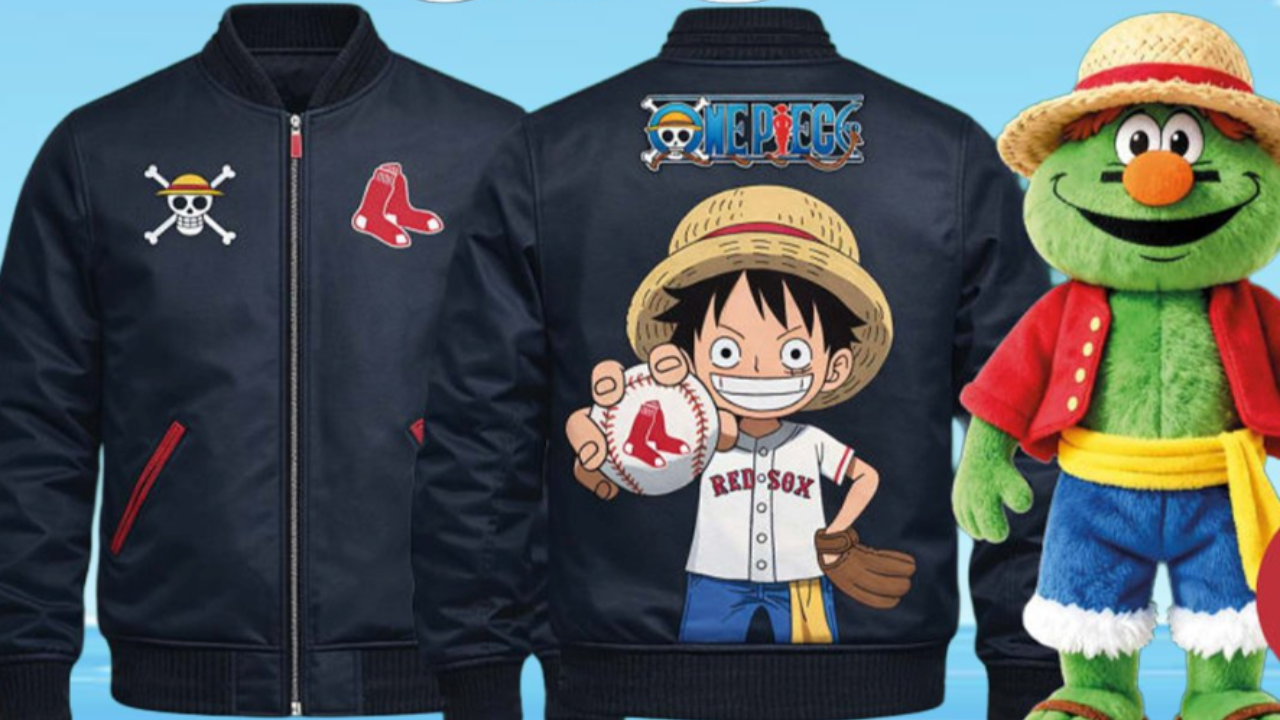 Red Sox reveal exclusive One Piece bomber jacket and Wally plush