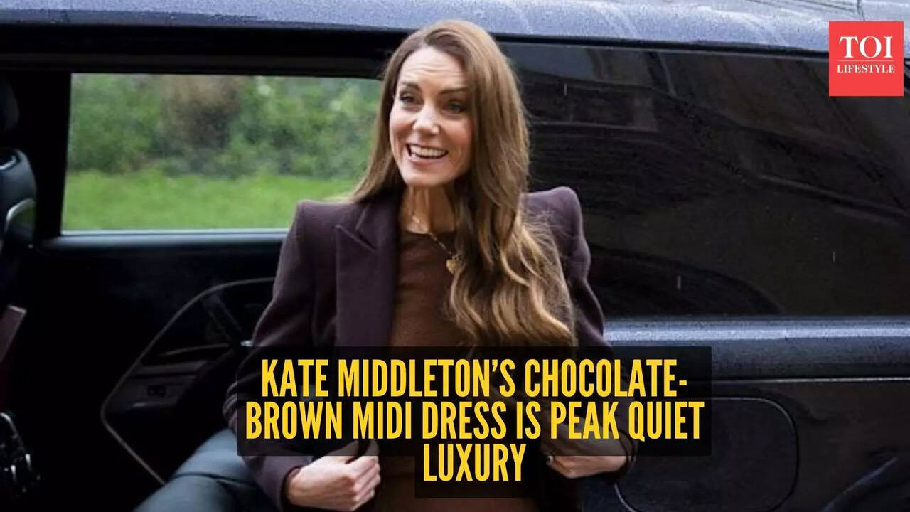 kate middleton brown dress The Princess of Wales Wears This Season's Chocolate-Brown Dress Trend.  Here's 6 To Buy Now