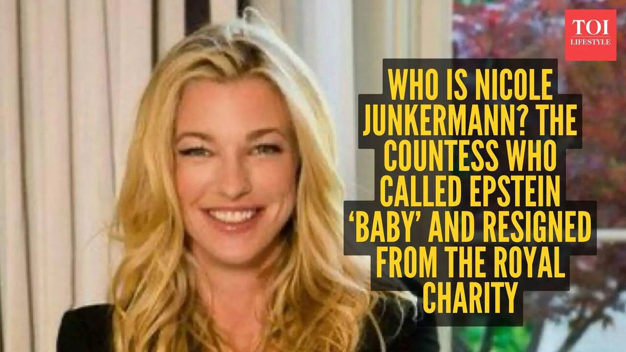 Epstein: Who is Nicole Junkermann? The countess who called Epstein 'baby'  and resigned from the royal charity | - The Times of India