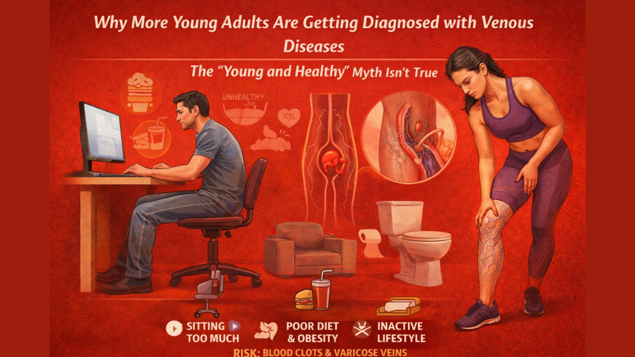 Why more young adults are getting diagnosed with venous diseases: The ‘young and healthy’ myth isn’t true