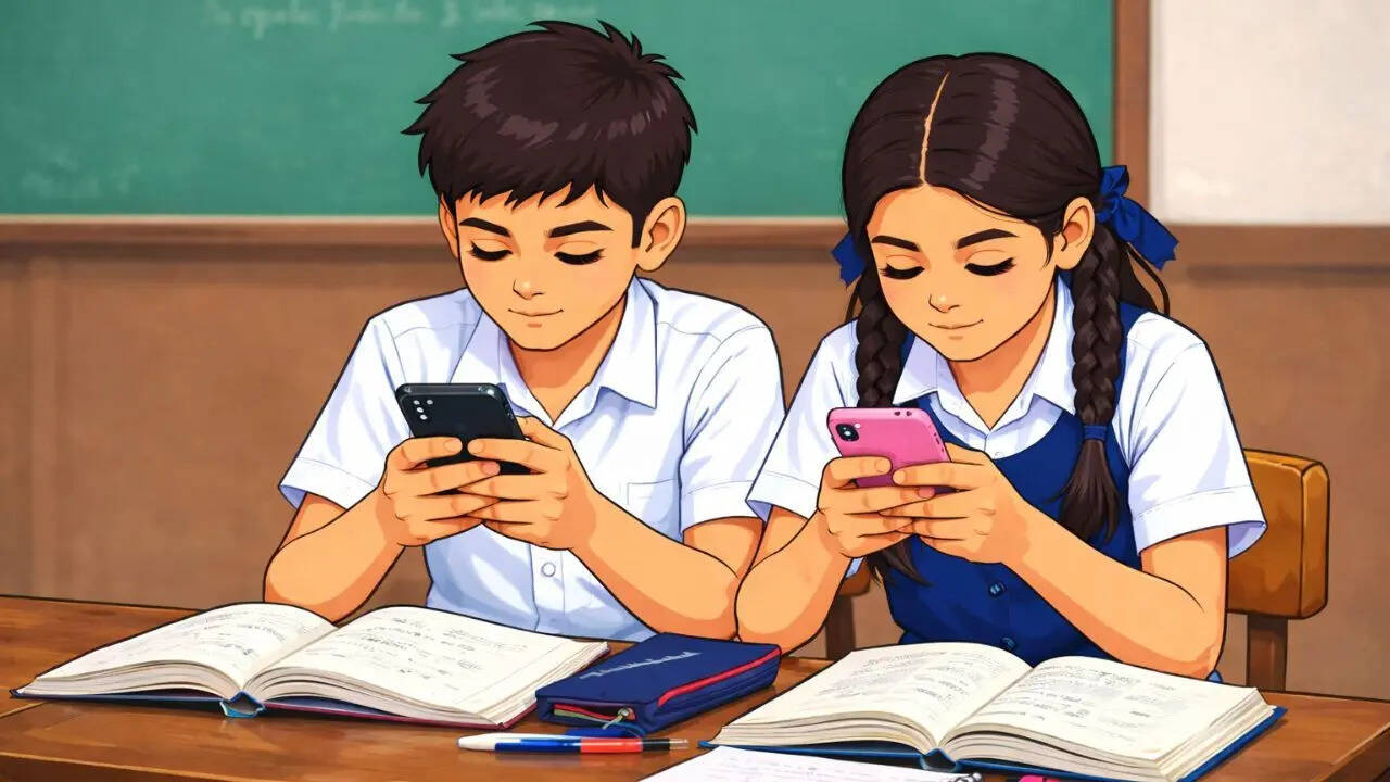 Students still on phones in school, focus taking a hit