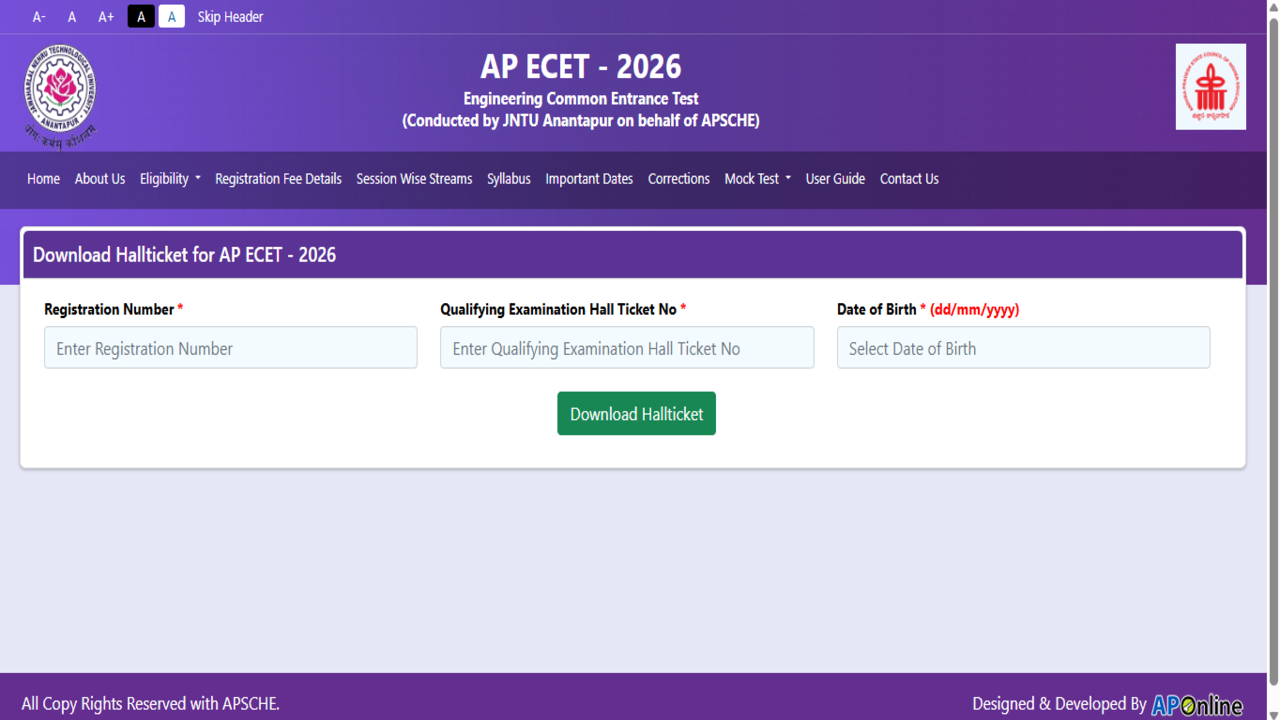 AP ECET 2026 hall ticket released at cets.apsche.ap.gov.in: Direct link to download admit card here