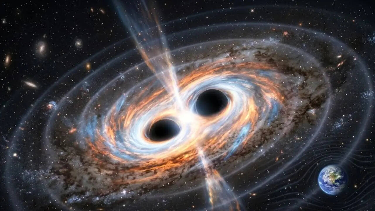 Two giant black holes are set to collide in the next 100 years