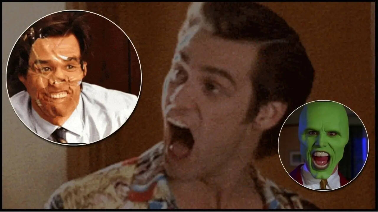 Jim Carrey Tape Face Gif