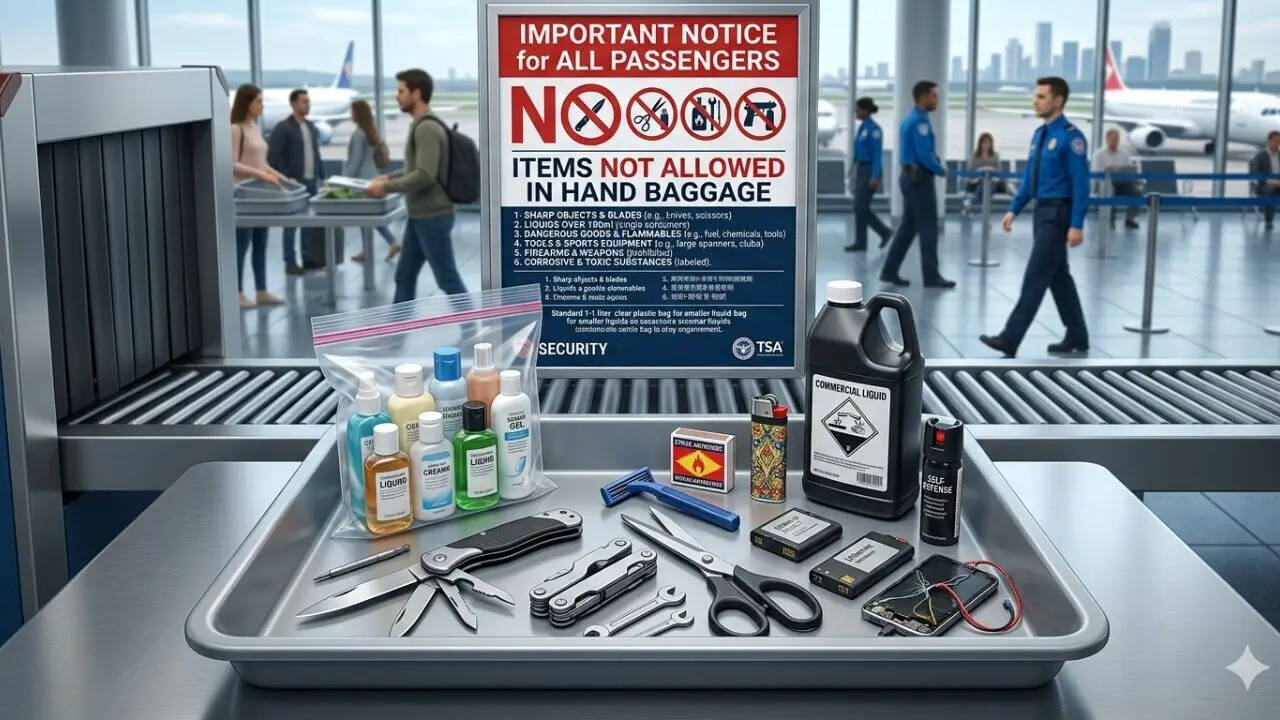 10 items travellers are not allowed to carry in hand baggage (number 5 might surprise you)