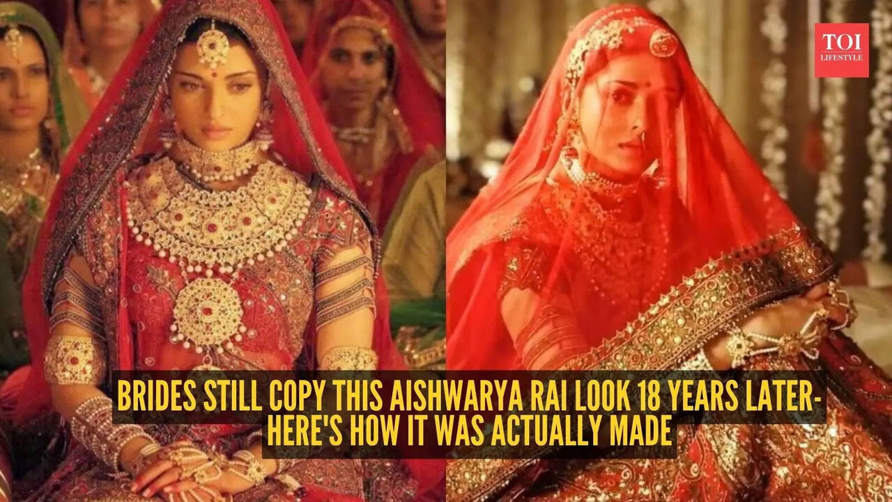 The untold story behind Aishwarya Rai’s iconic red Jodhaa Akbar lehenga finally revealed