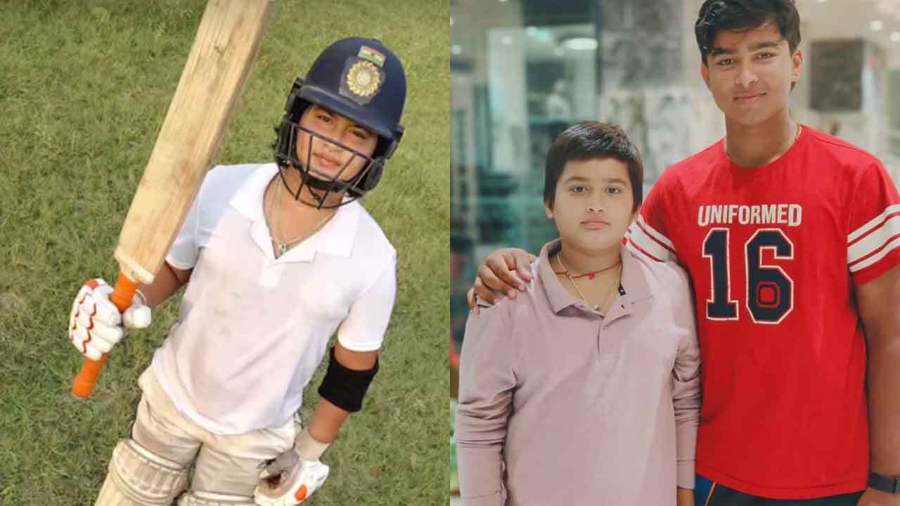 19 fours, 6 sixes! Vaibhav Sooryavanshi's younger brother Ashirvad Sooryavanshi hits blistering century