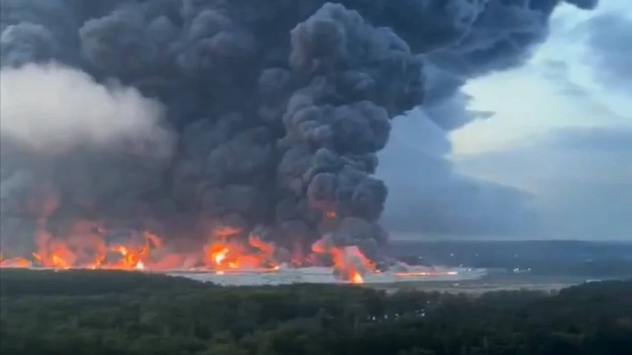 Smoke Over Moscow After Reported Large-Scale Ukrainian Drone Attack