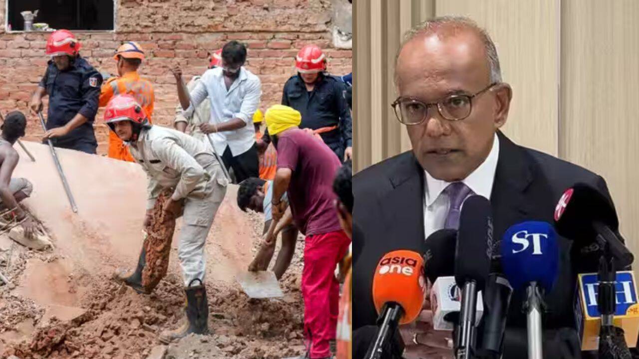 Evening Newswrap: 1 dead in Delhi building collapse, many trapped; Singapore minister condemns anti-India racism, and more