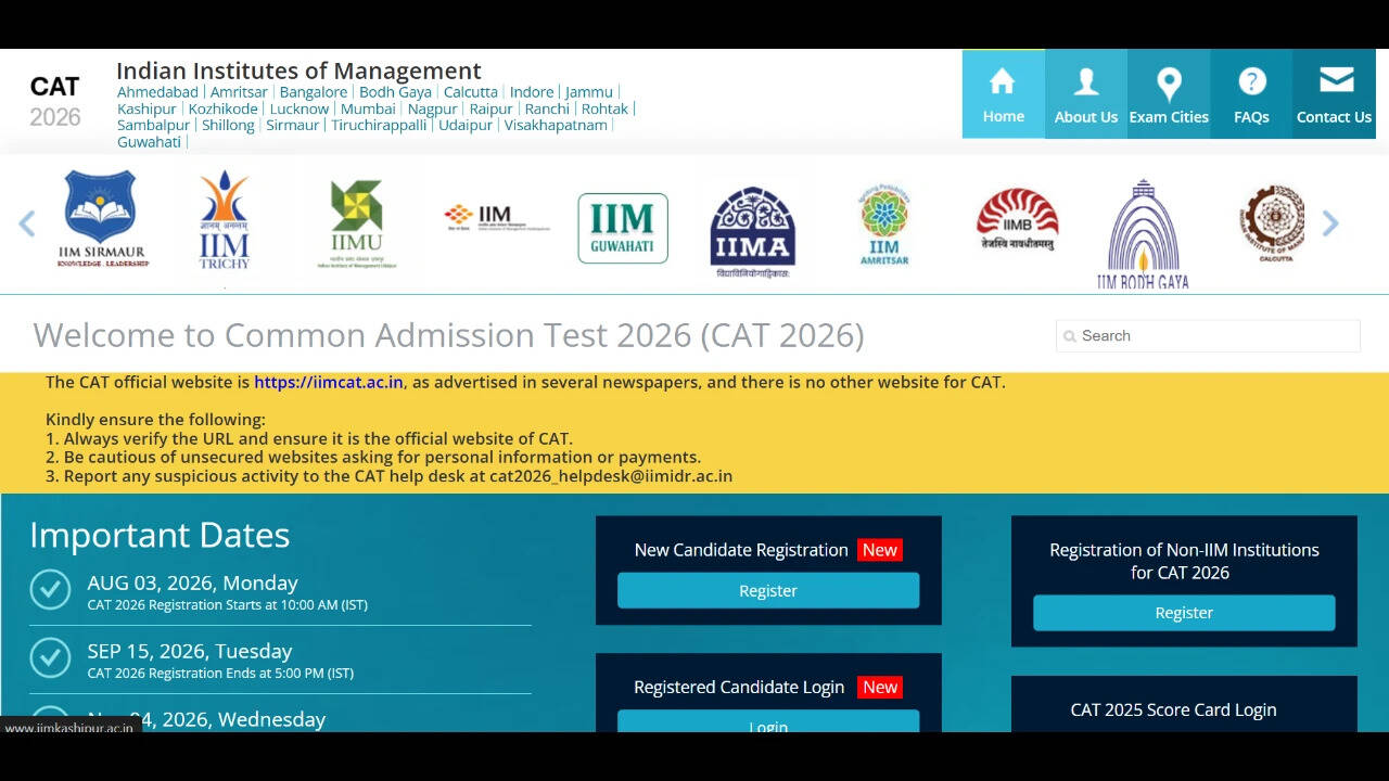 CAT 2026 registration window closing tomorrow: Check direct link and other details to apply
