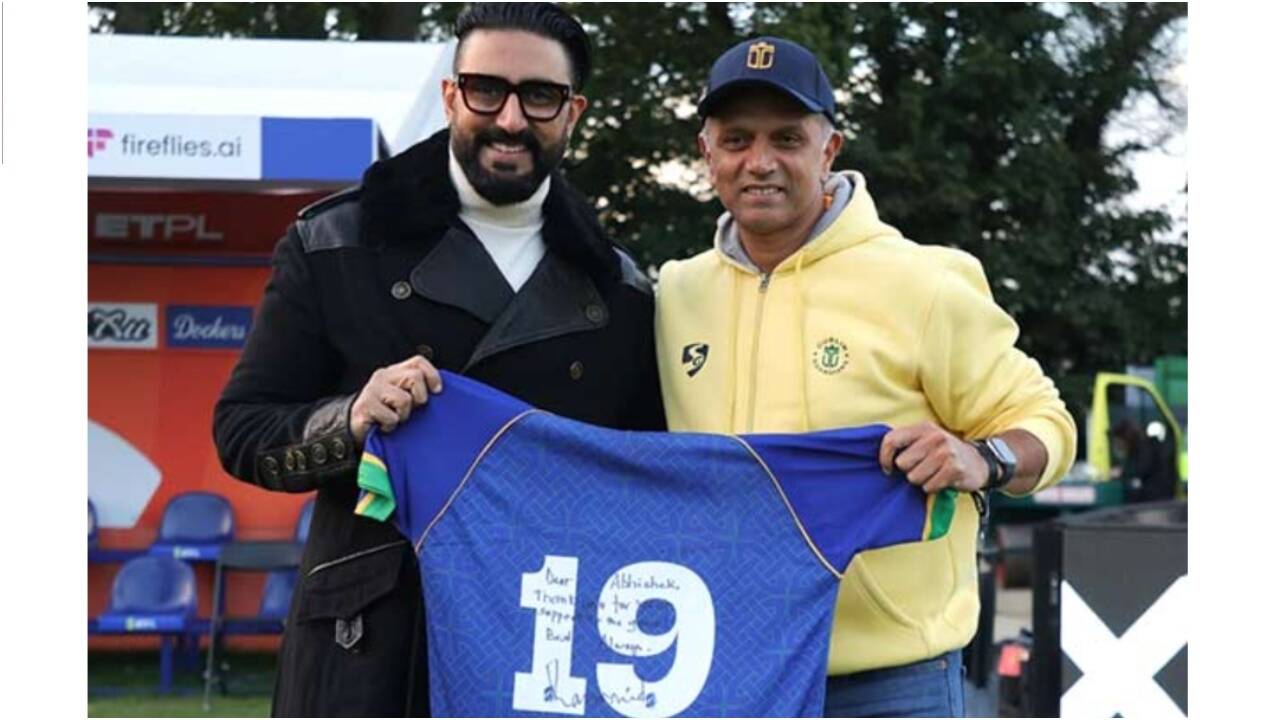 Abhishek Bachchan gets special gift from Rahul Dravid - CHECK OUT what's INSIDE