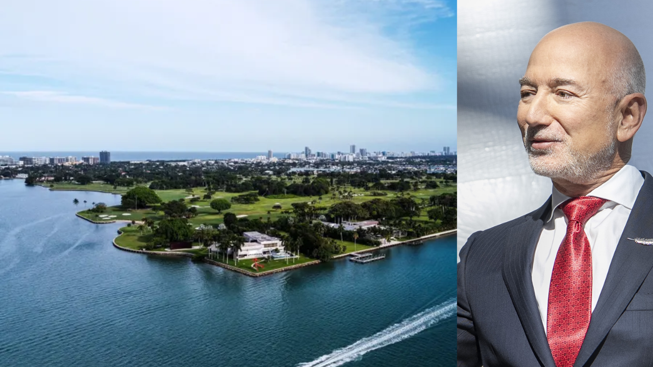 Jeff Bezos bought two neighbouring Indian Creek estates for $68 million and $79 million; his Florida property spending reached $237 million