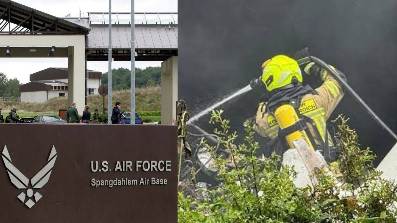 Military plane crashes near US air base in Germany's Spangdahlem, 1 injured