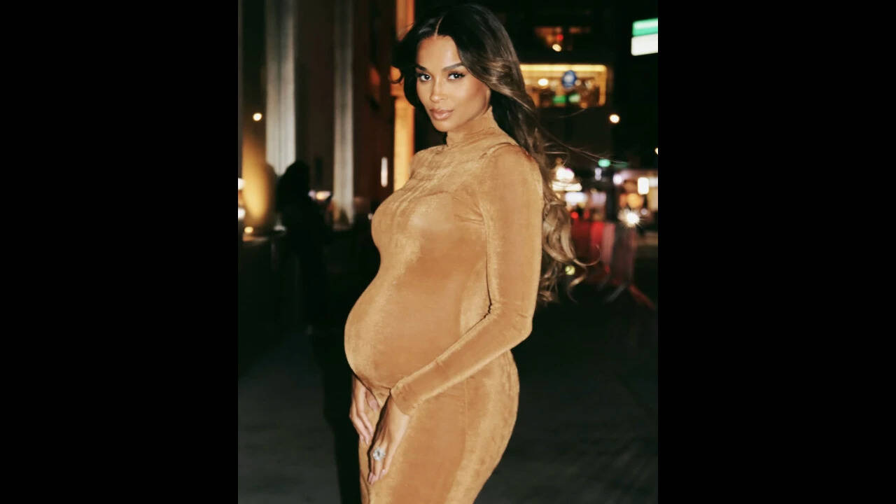 Ciara shows off $2M diamond as baby No. 5 is on the way, with fans convinced Russell Wilson has a tradition