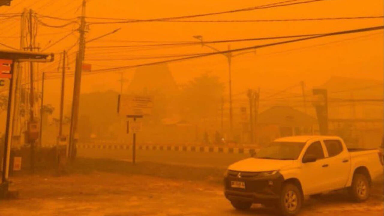 Why has Indonesia’s sky turned orange?