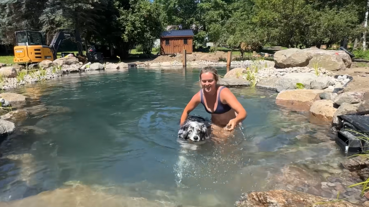 Canadian couple builds swimming pond for $52,000 after quotes hit $200,000