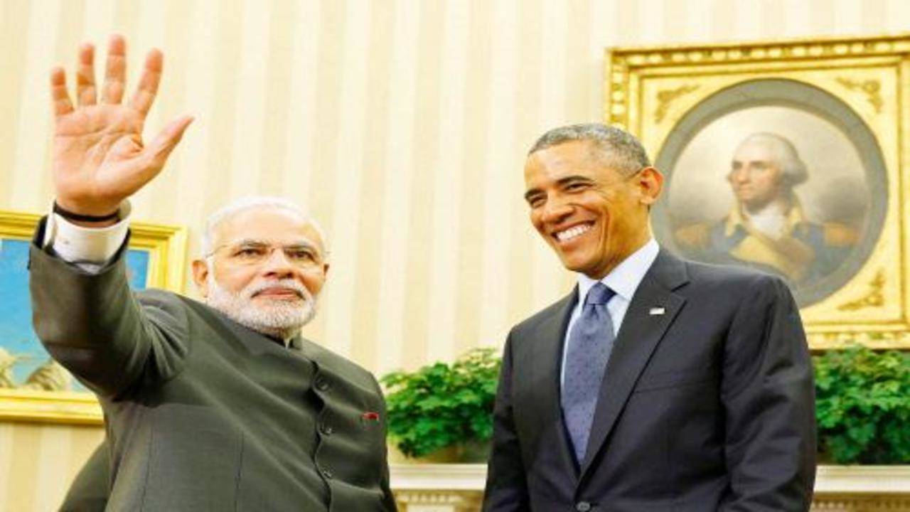 PM Modi one of very few global leaders featured in Obama's DNC introduction  video | India News - Times of India