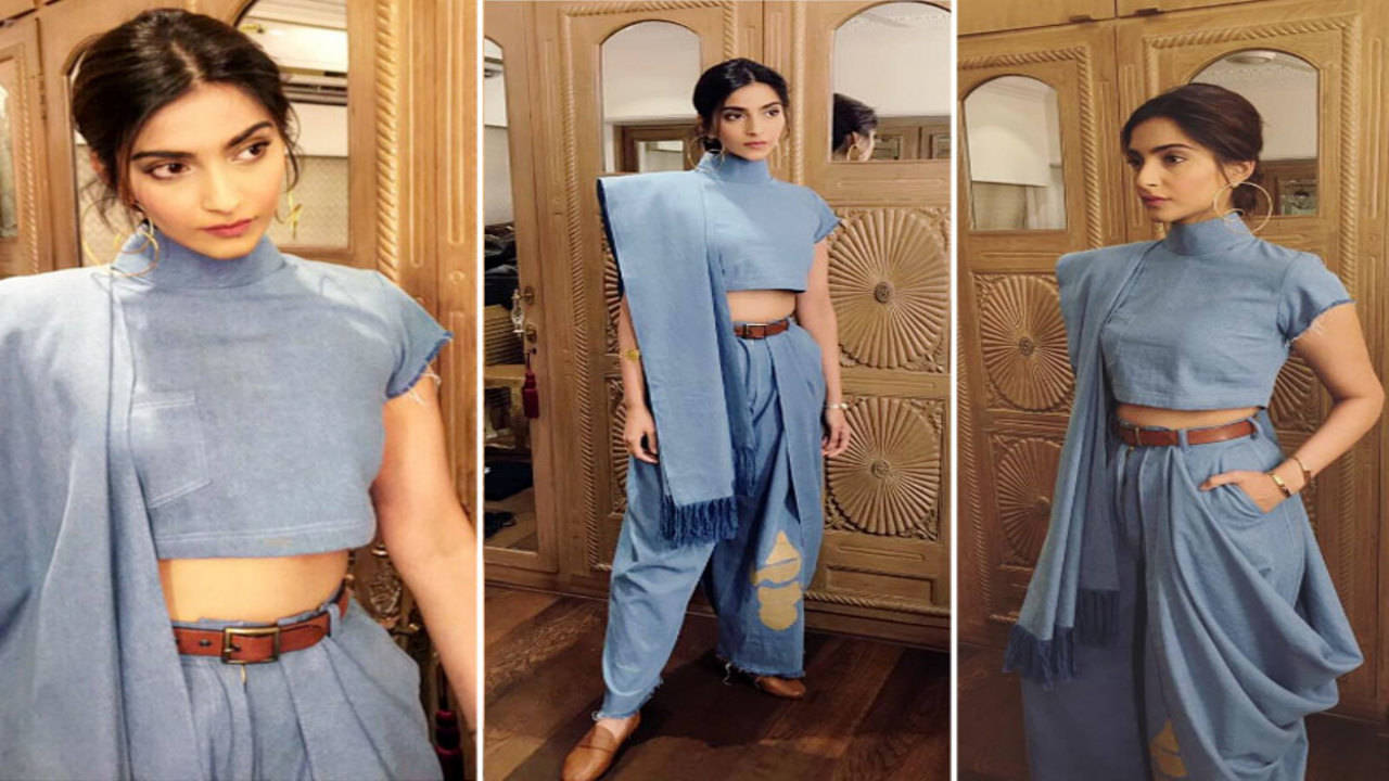 Sonam Kapoor Just Looked Ultimate in Retro Style Raw Mango Saree – Lady  India