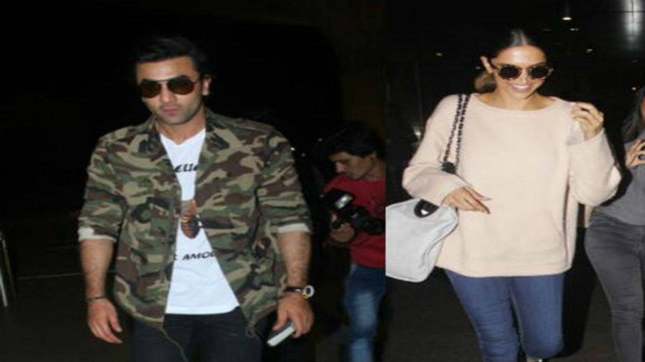 Airport Fashion 101: Deepika Padukone and Ranbir Kapoor serve casual-chic  looks