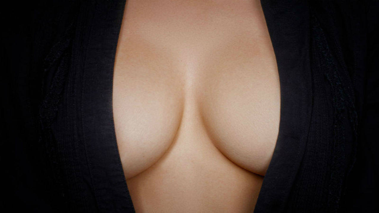 cleavage, big boobs, huge breasts, thighs, K pring, closed eyes