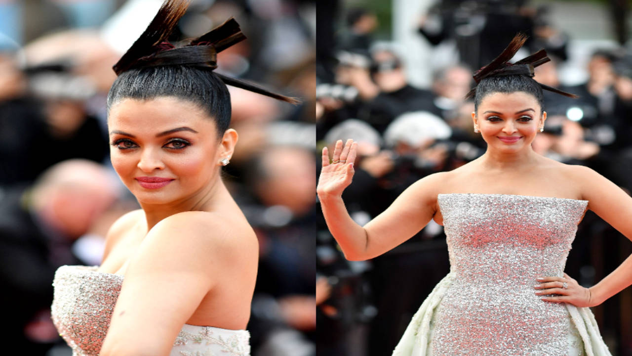You cant miss Aishwarya Rai Bachchans 20,000 stone-studded gown The Times of India