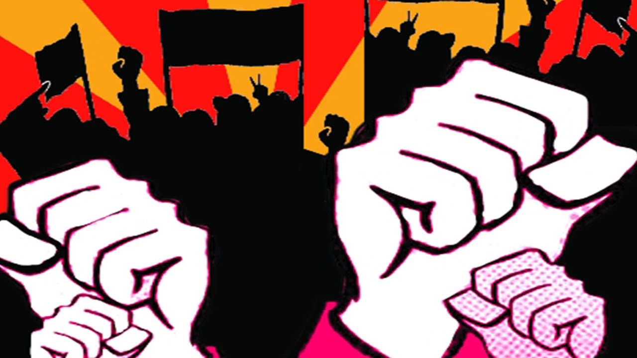 ABVP holds protest rally in Hubballi | Hubballi News - Times of India